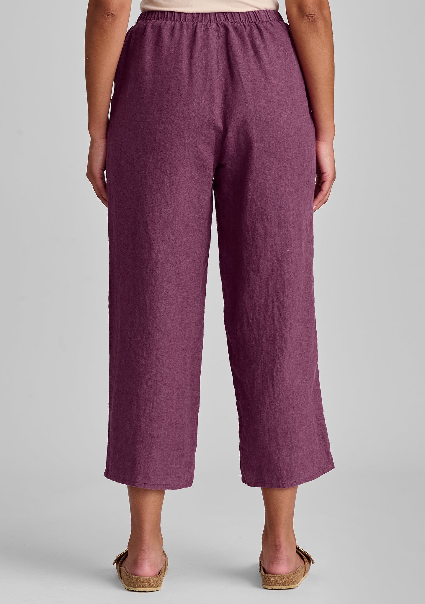 Comfortable Linen Pants with Elastic Waist for Women - Breathable Summer Casual Pants - Perfect for Travel, Yoga, and Lounge Wear