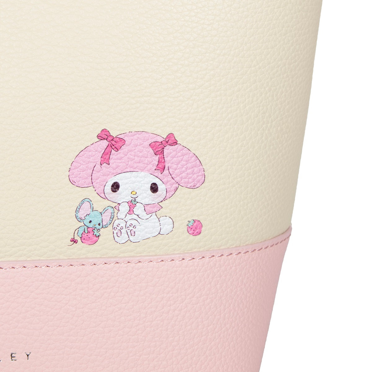 Samuel Ashley x Sanrio Characters Genuine Leather Tote Bag - Stylish Handbag for Women, Cute Kawaii Shopping Bag for Work, Travel & Daily Use