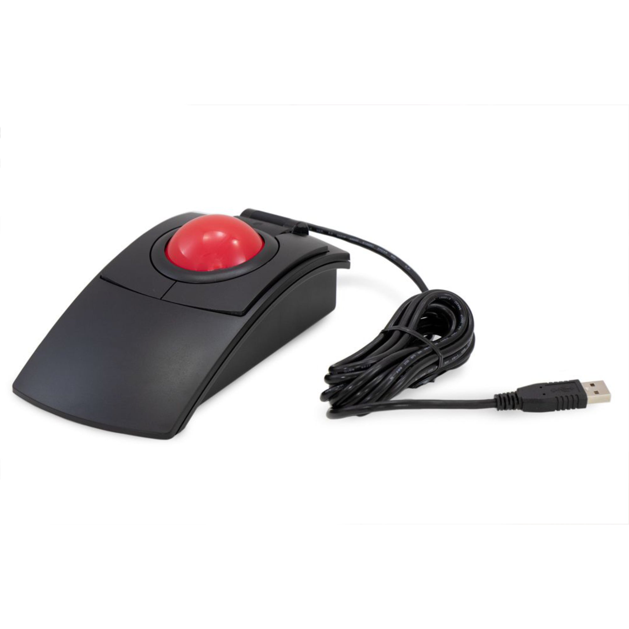 X-Keys L-Trac Red USB Trackball - Ergonomic Computer Mouse for Precision Control | Ideal for CAD, Gaming & Graphic Design