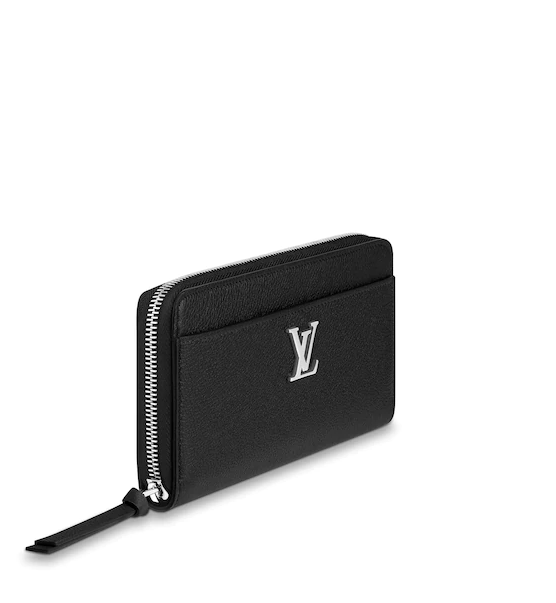 Authentic LV Lockme Zippy Wallet in Noir - Luxury Leather Zip Around Wallet for Women - Perfect for Everyday Use, Travel & Gift Giving