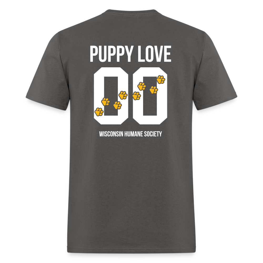 Puppy Love Classic T-Shirt for Dogs - Soft & Comfortable Dark Color Pet Tee - Perfect for Walks, Playtime & Photo Shoots