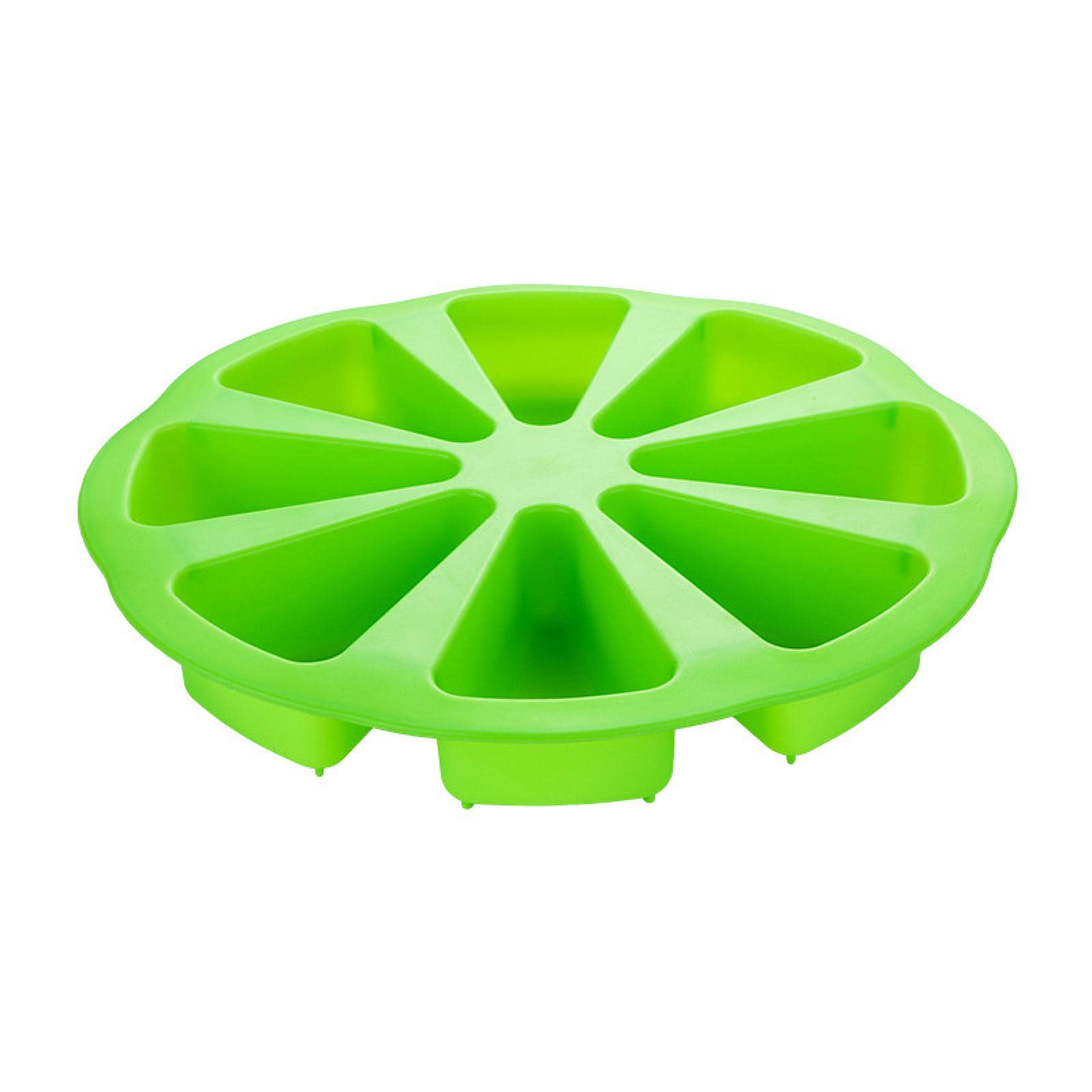 8 Grid Silicone Baking Mold Set - Non-Stick Cake, Pizza & Mooncake Pan - Perfect for Birthday Parties, Holiday Baking & Home Dessert Making (Green)