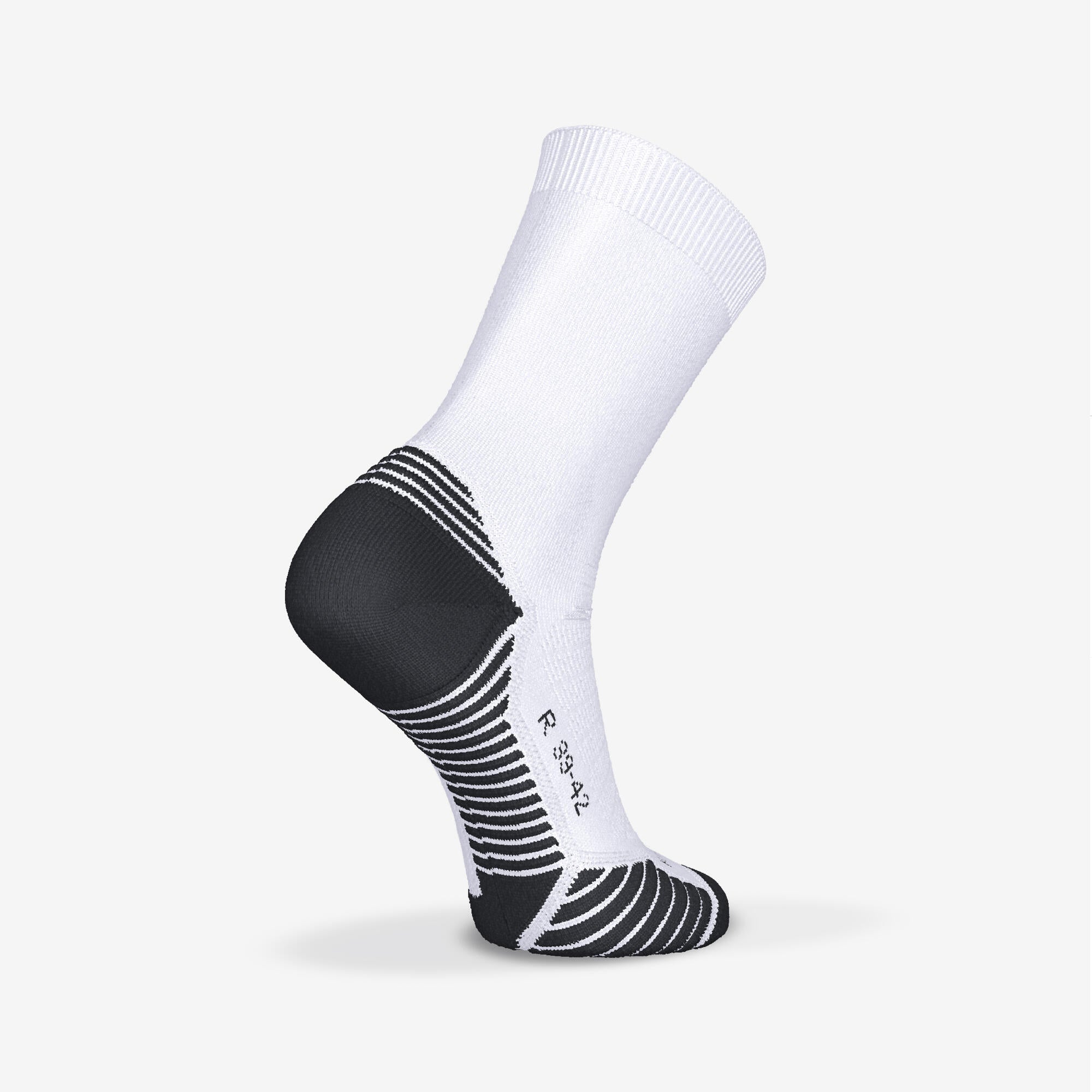 Kiprun Run 500 Thick Mid Calf Running Socks 2 Pack - Cushioned Support for Marathon, Trail & Long Distance Running