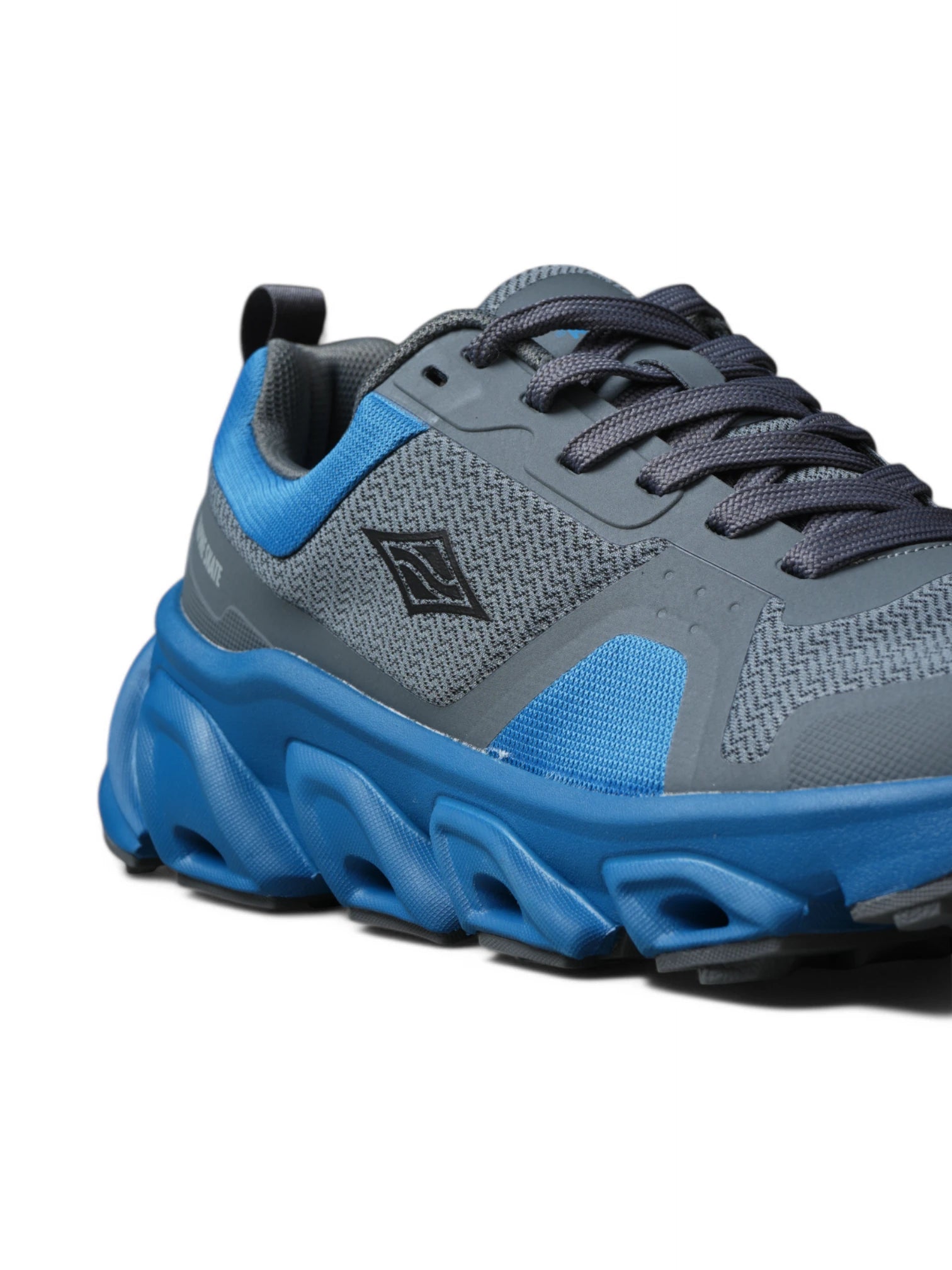 Alpine Skate Kalispell Blue Grey Skate Shoes - Men's High-Top Sneakers for Street Skating & Urban Fashion
