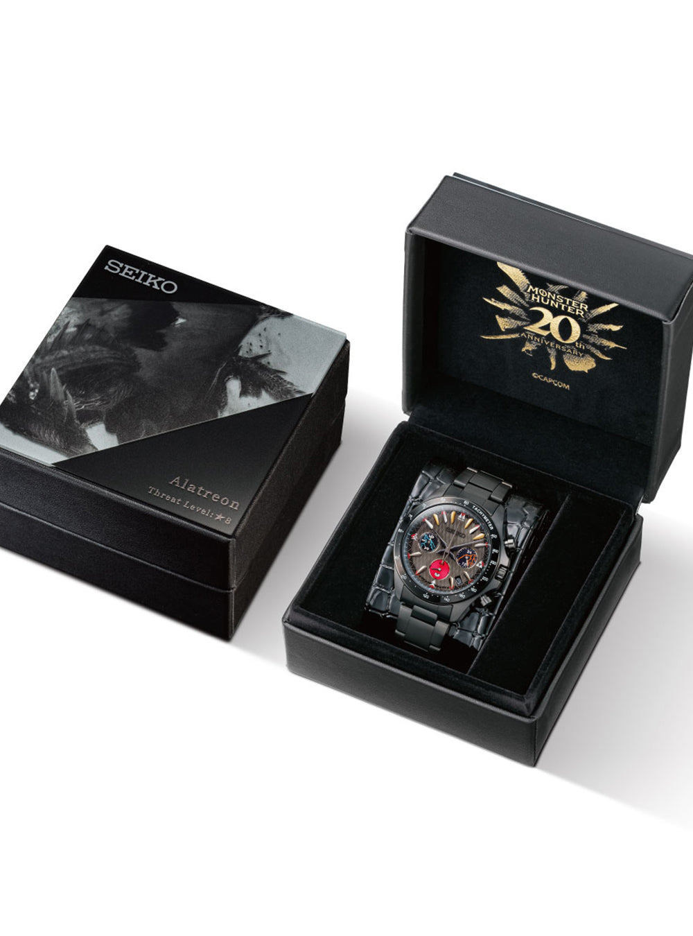 SEIKO × MONSTER HUNTER 20th Anniversary Limited Edition Watch - Japanese Made Automatic Timepiece for Collectors & Gamers | Perfect for Special Occasions, Gaming Events & Watch Enthusiasts