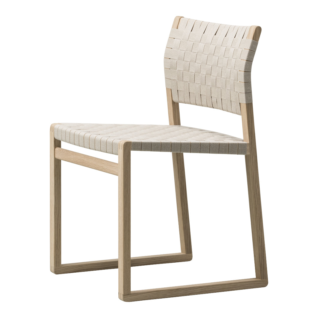 BM61 Modern Accent Chair with Linen Webbing - Stylish Lounge Seating for Living Room, Bedroom or Office