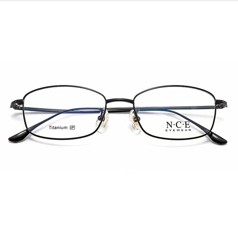 Bclear Unisex Full Rim Oval Square Titanium Eyeglasses Frame 8508 - Lightweight Durable Glasses for Men & Women, Perfect for Reading, Work, and Everyday Wear