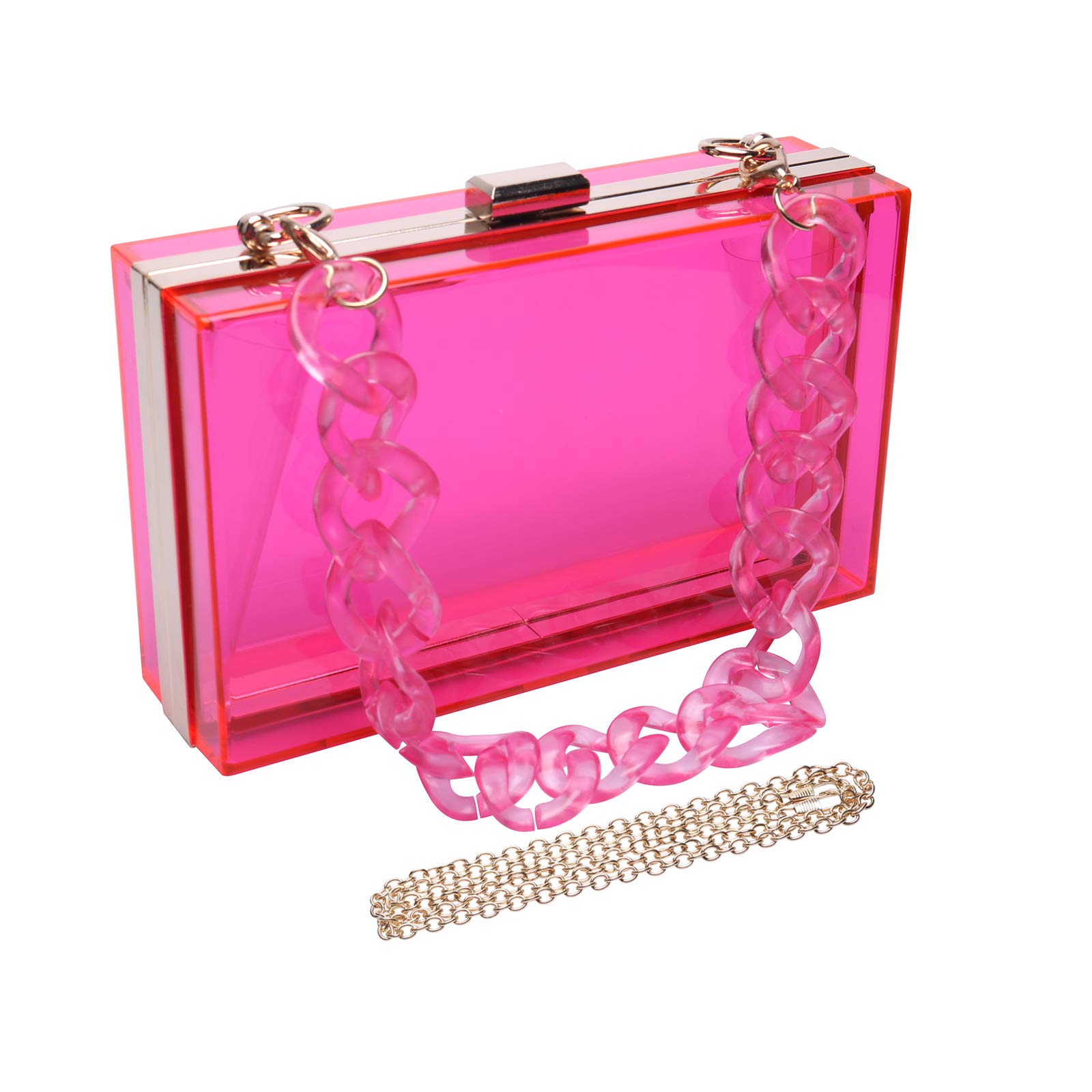 Elegant Women's Acrylic Transparent Evening Clutch Bag - Vintage Style Banquet Handbag for Parties, Weddings & Formal Events