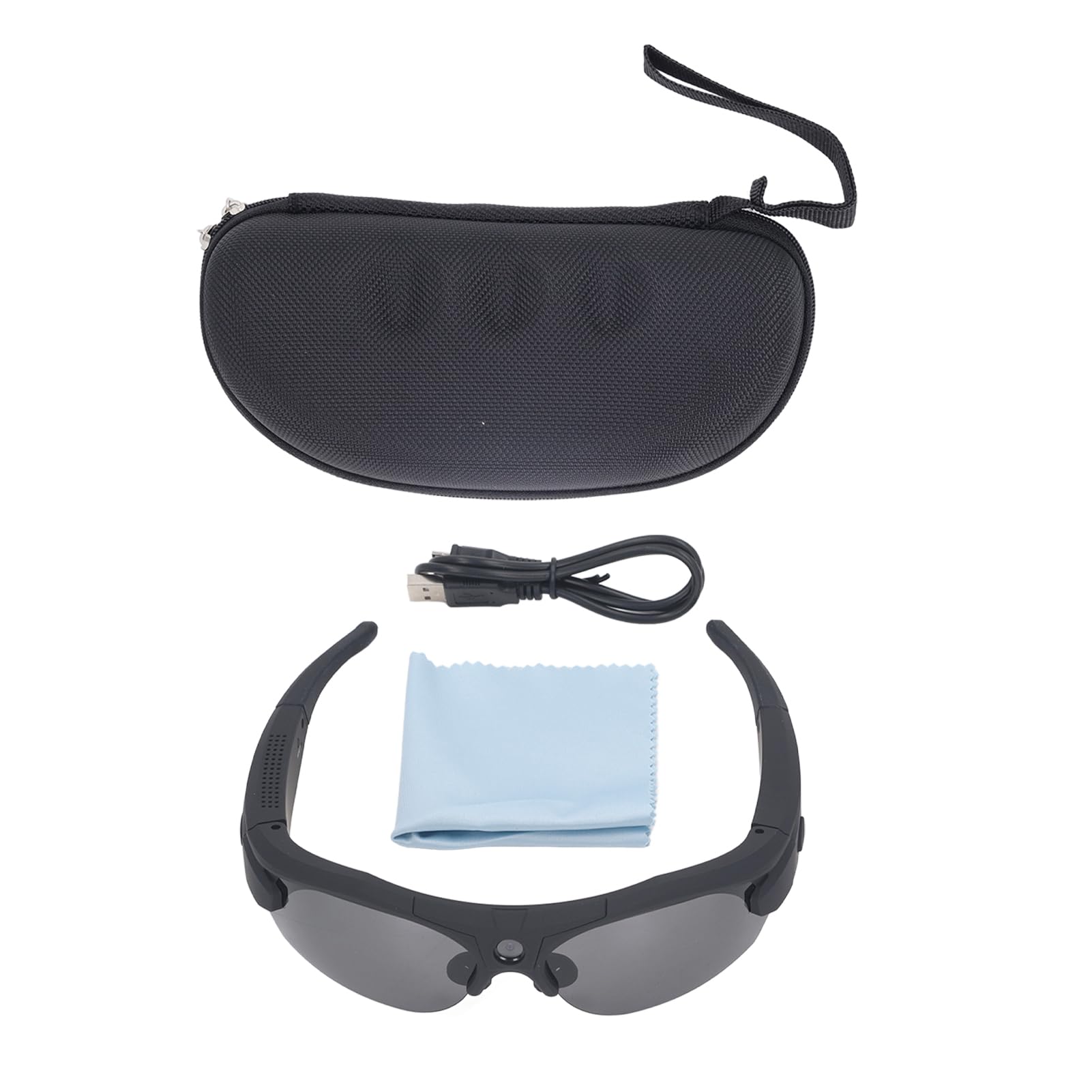 Bewinner HD 1080P Smart Camera Glasses with Polarized Lenses - MP3 Music Sunglasses for Outdoor Sports, Driving, Hiking & Fishing | Hands-Free Video Recording & Audio Playback