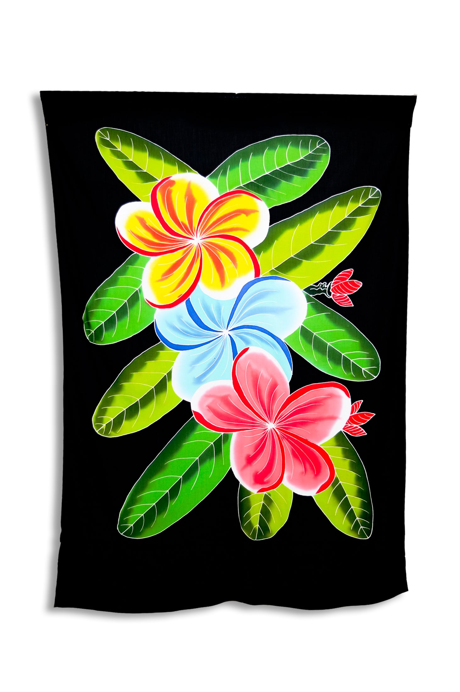Hand Painted Sarong - Black Melon Print Beach Wrap for Women, Boho Summer Cover Up, Tropical Vacation Accessory for Pool, Beach, and Resort Wear