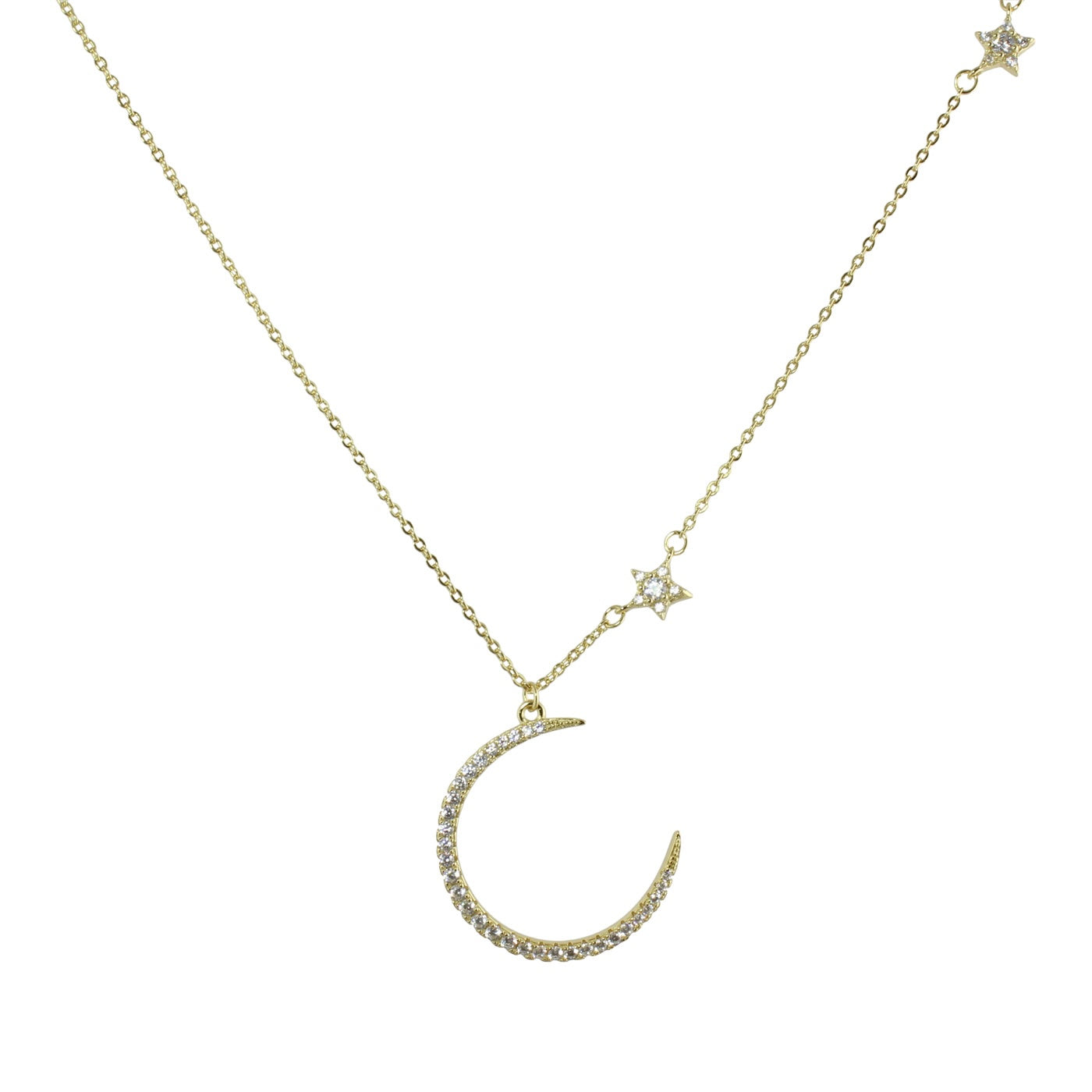 Crescent Moon and Star Necklace - Elegant Celestial Jewelry for Women | Perfect for Gifts, Parties, and Everyday Wear