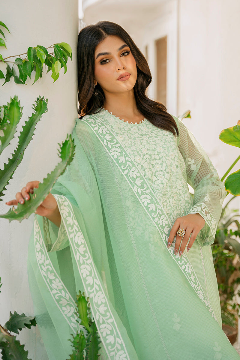 Mint Leaf 2-Piece Set (Shirt & Dupatta) – Stylish Ethnic Outfit for Women | Perfect for Festivals, Weddings & Special Occasions