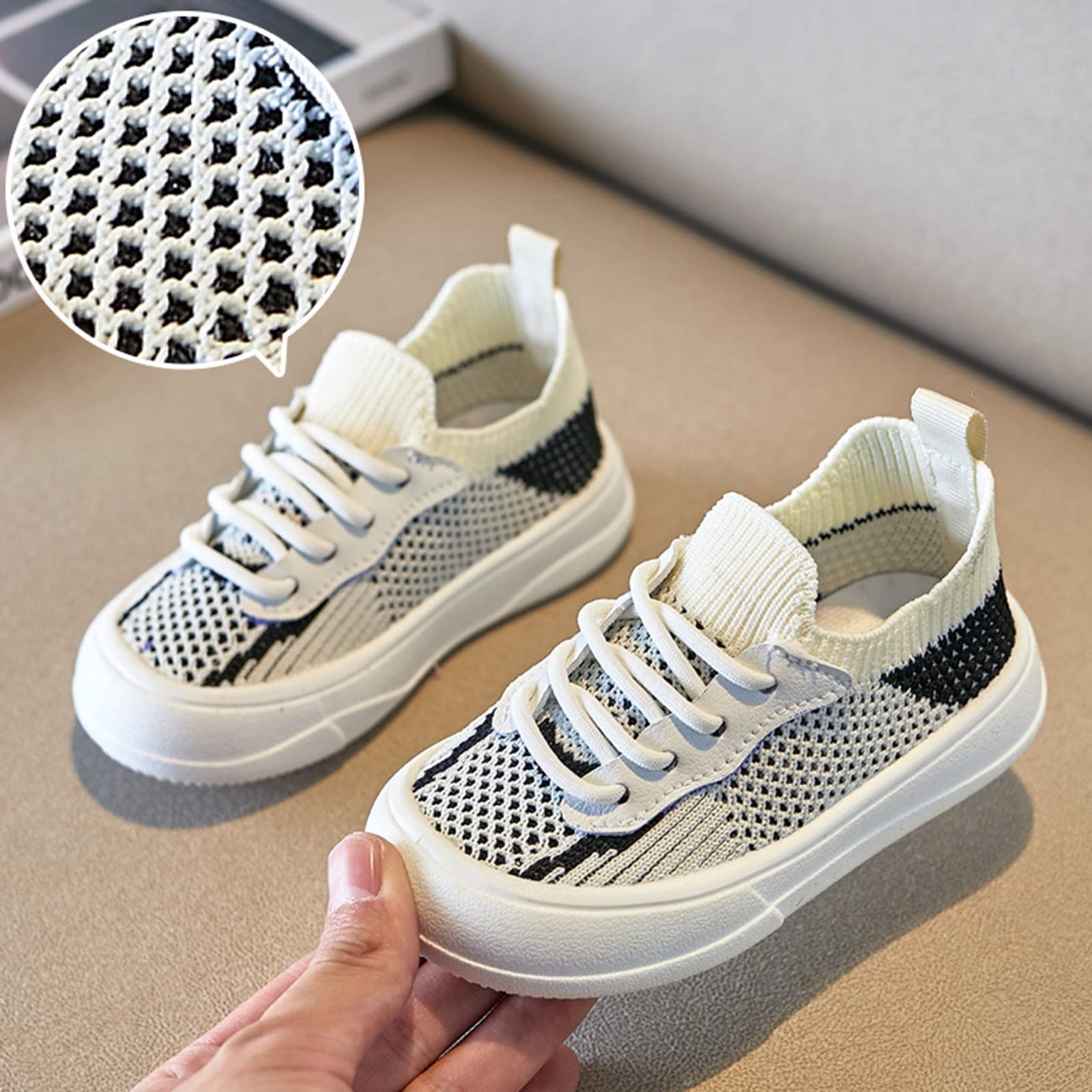 Eoailr Boys and Girls Sneakers - Breathable Casual Children Shoes for Kids, Fashion Flat Infant Sneakers - Perfect for School, Playground & Daily Wear