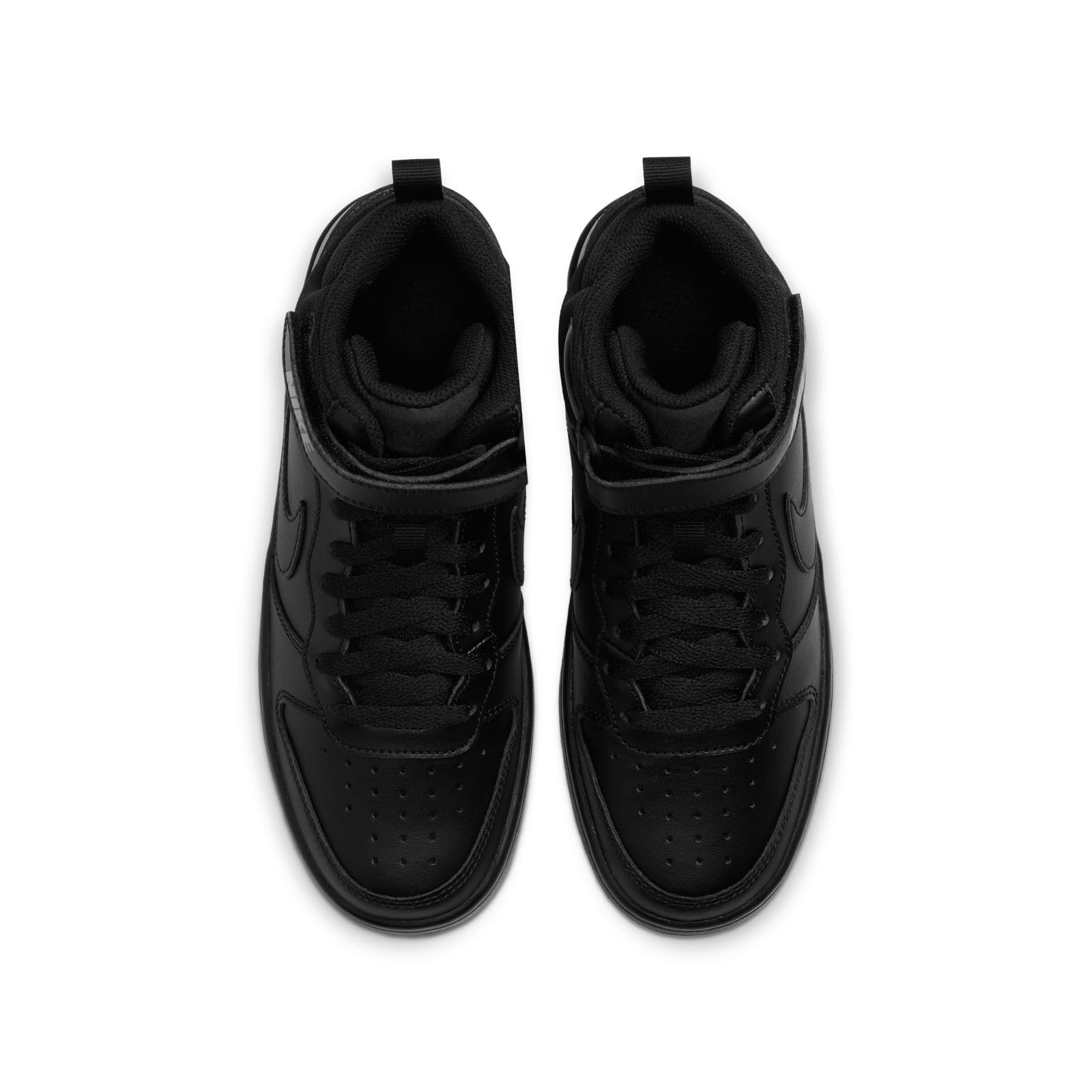 Nike Boys Court Borough Mid 2 Basketball Shoes - High Top Sneakers for Kids - Durable & Comfortable for School, Sports & Casual Wear