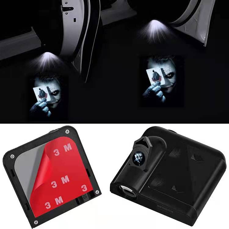 2Pcs Joker Car Door Logo Projector Lights - Ghost Shadow for Welcome & Courtesy