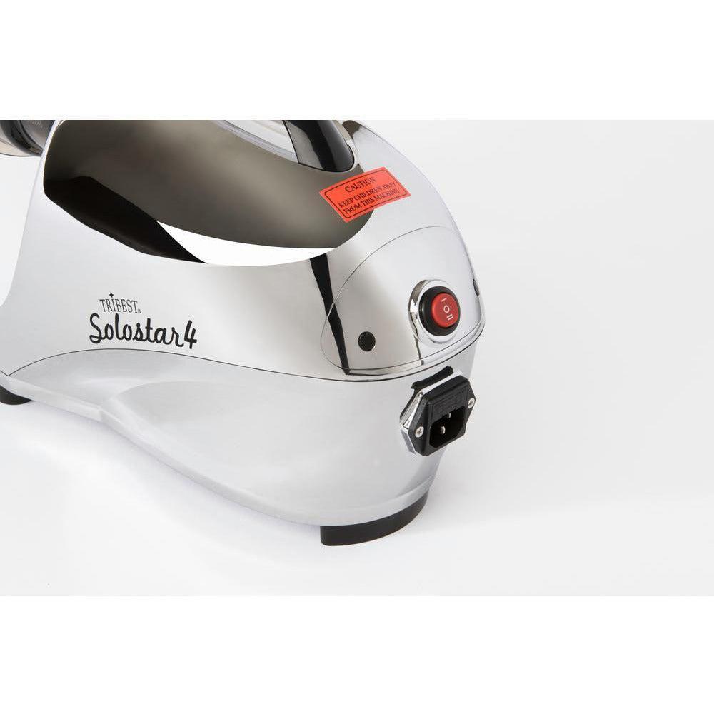 Tribest Solostar 4 SS 4200 B Horizontal Slow Masticating Juicer - Cold Press Juicer for Fruits & Vegetables - Perfect for Healthy Juicing at Home, Gym, or Office
