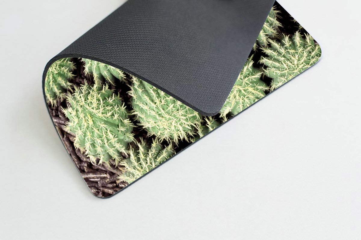 Custom Gaming Mouse Pad with Hedgehog & Cactus Thorn Design - Non-Slip RGB Computer Mouse Mat for PC, Laptop & Office - Perfect for Gamers, Graphic Designers & Workstations