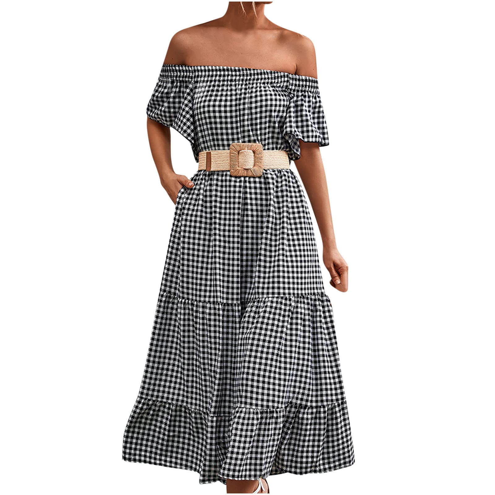 Mersrico Women's Summer Casual Sleeveless Bandage Dress - Round Neck Vacation Beach Dress for Women | Perfect for Beach Outings, Pool Parties & Summer Vacations