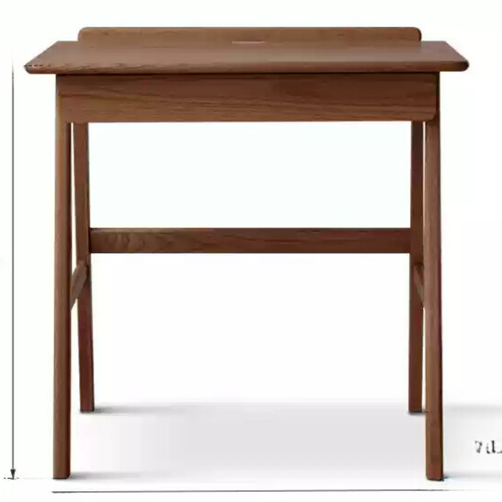 35.4x18.8x30.7 inch / 90x48x78cm / Walnut color / single drawer desk