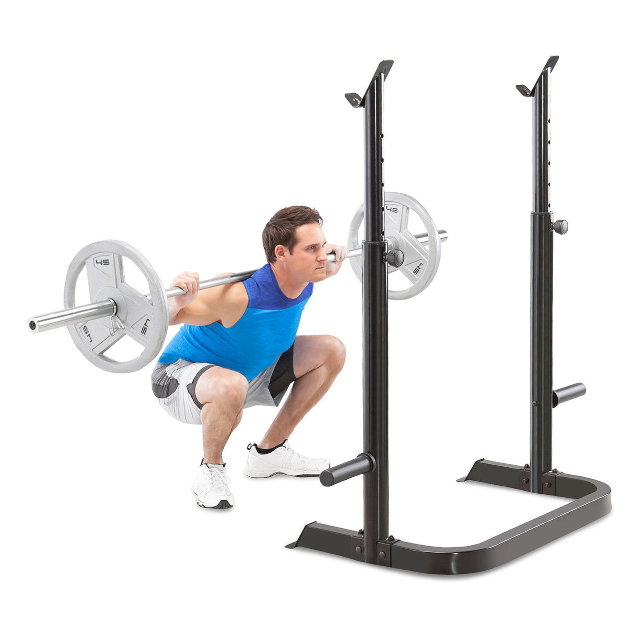 Marcy MD-879 Olympic Weight Bench Set - 2-Piece Adjustable Strength Training Equipment for Home Gym Workouts | Perfect for Weightlifting, Bodybuilding & Fitness Training