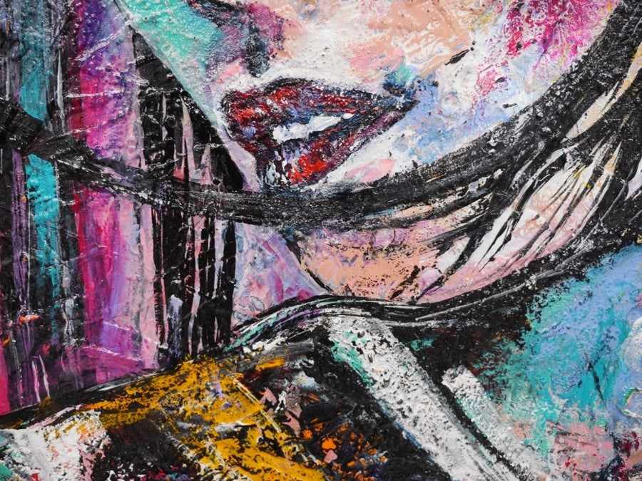 Abstract Realism Geisha Art Print - Japanese Wall Decor for Home & Office - Perfect for Living Room, Bedroom & Office Spaces