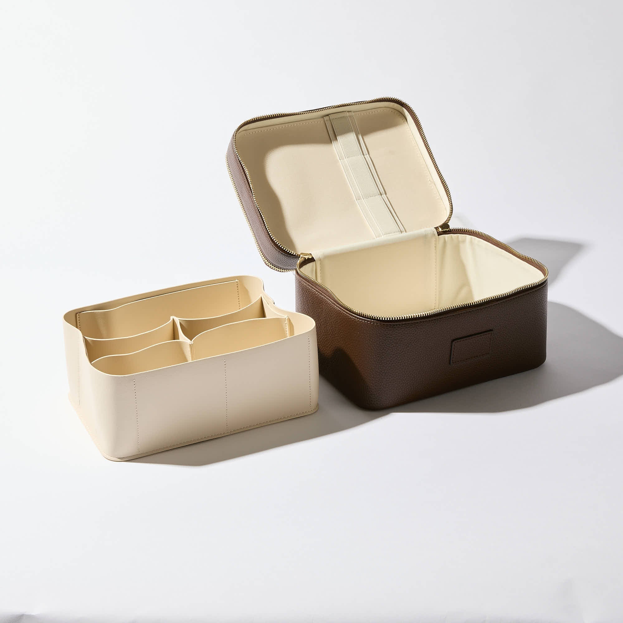 Duo Vanity Case - Travel Makeup Organizer with Mirror, Perfect for Women's Cosmetic Storage & On-the-Go Beauty Essentials | Ideal for Home, Office & Vacation Use