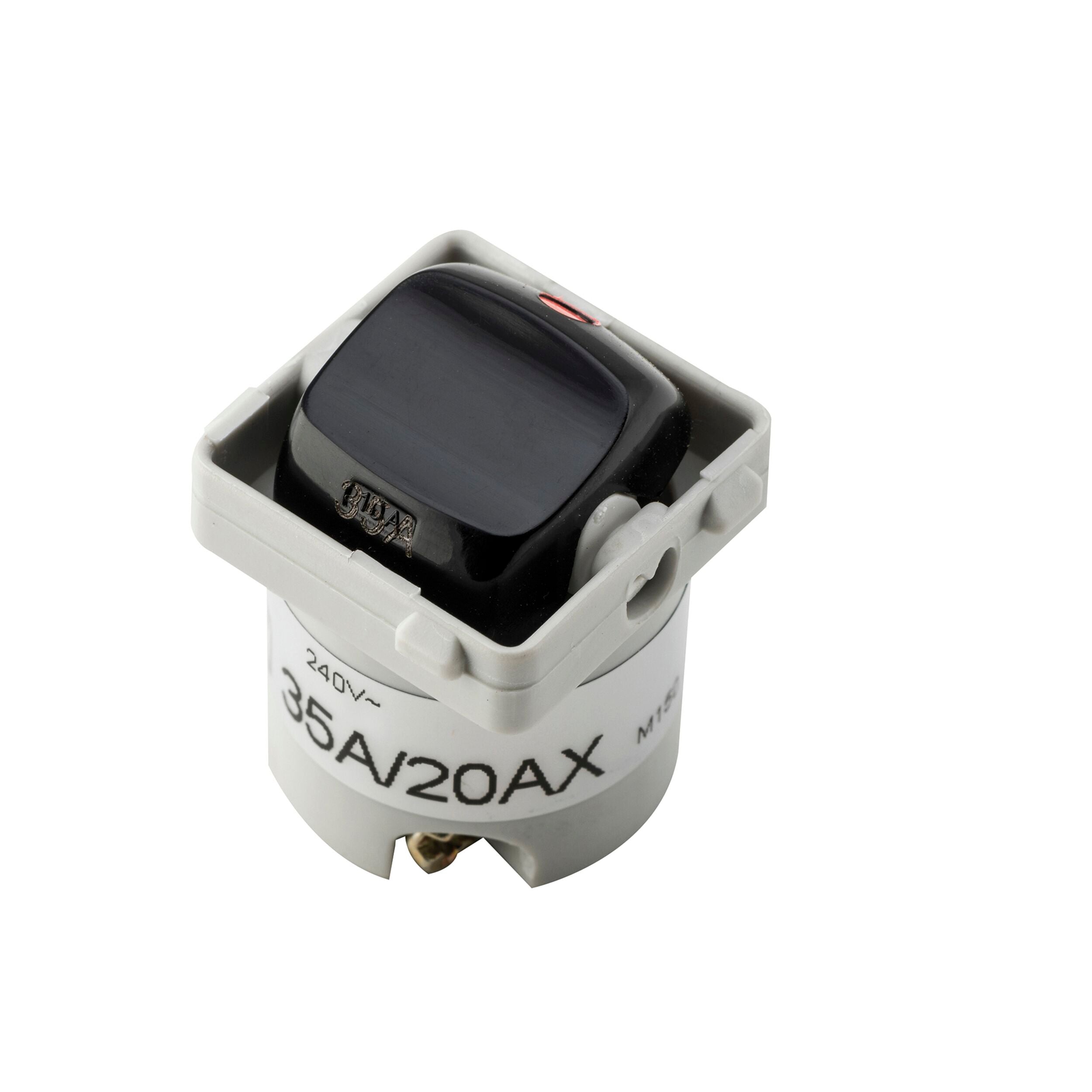 5026 Component Rocker Mechanism 35 Amp Black Switch - Heavy Duty Electrical Rocker Switch for Automotive, Marine & Industrial Applications