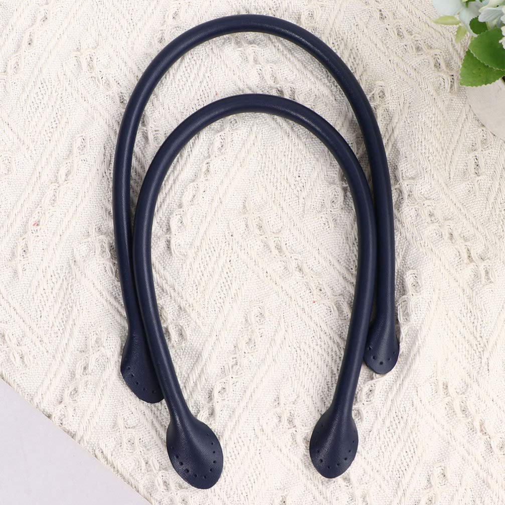 1 Pair Genuine Leather Bag Handles - Replacement Handbag Straps for Tote Bags, DIY Purse Strap Upgrade | Perfect for Handbag Repair, Custom Bag Making & Accessory Replacement
