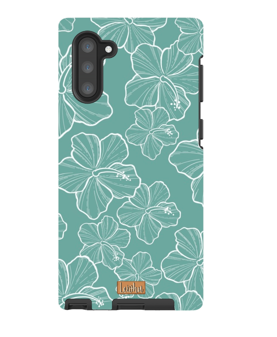 Premium Hibiscus Teal Case for Samsung Galaxy Note Series - Slim Protective Cover with Stylish Floral Design | Perfect for Work, Travel & Everyday Use