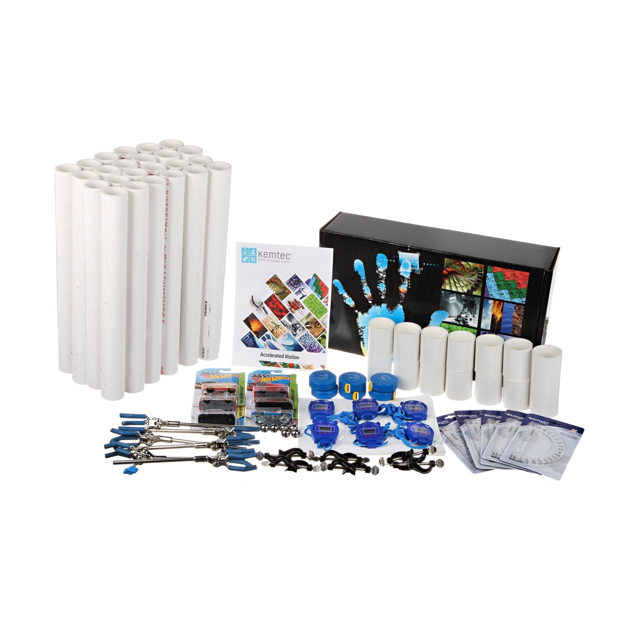Kemtec Science Accelerated Motion Experiment Kit - Physics Lab Equipment for Students & Teachers - Perfect for Classroom, Homeschool & STEM Learning