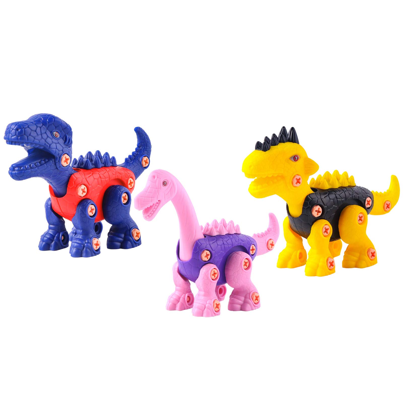 Take Apart Dinosaur Toys for Kids - STEM Building Set with Electric Drill, Educational Construction Learning Toys for Boys & Girls - Perfect for Birthday Gifts & Classroom Activities