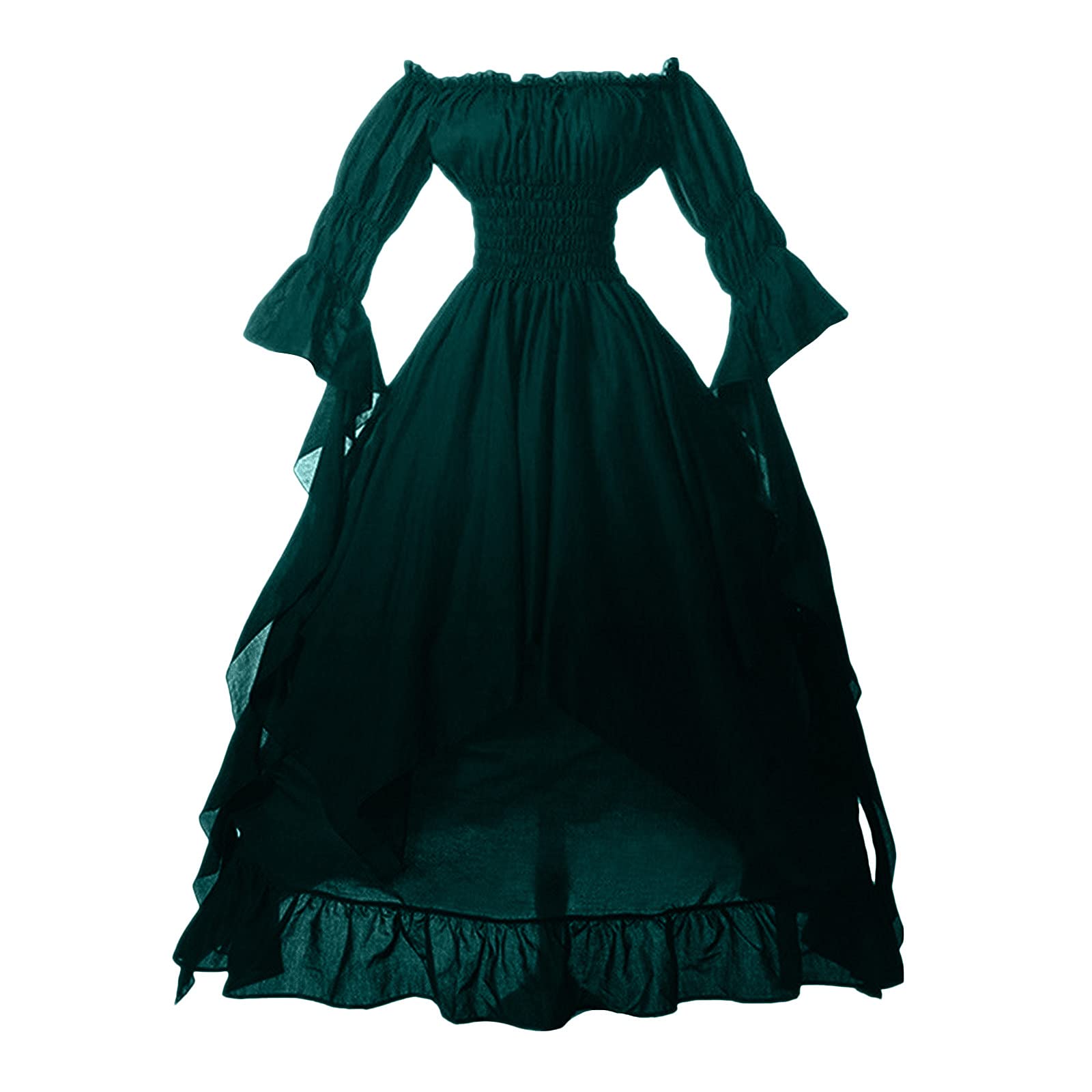 Victorian Dress for Women - Elegant Renaissance Costume, Medieval Wedding Gown, Gothic Witch Dress for Halloween & Cosplay - Perfect for Themed Parties, Historical Reenactments & Fantasy Events