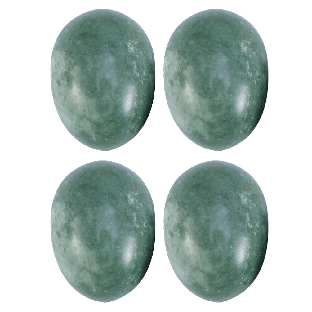 Natural Nephrite Jade Yoni Eggs Set of 4 - Healifty Jade Egg Massage Roller for PC Muscle Training, Pelvic Floor Tightening & Crystal Yoga Exercises | Women's Wellness, Tantric Practice & Holistic Healing Tools