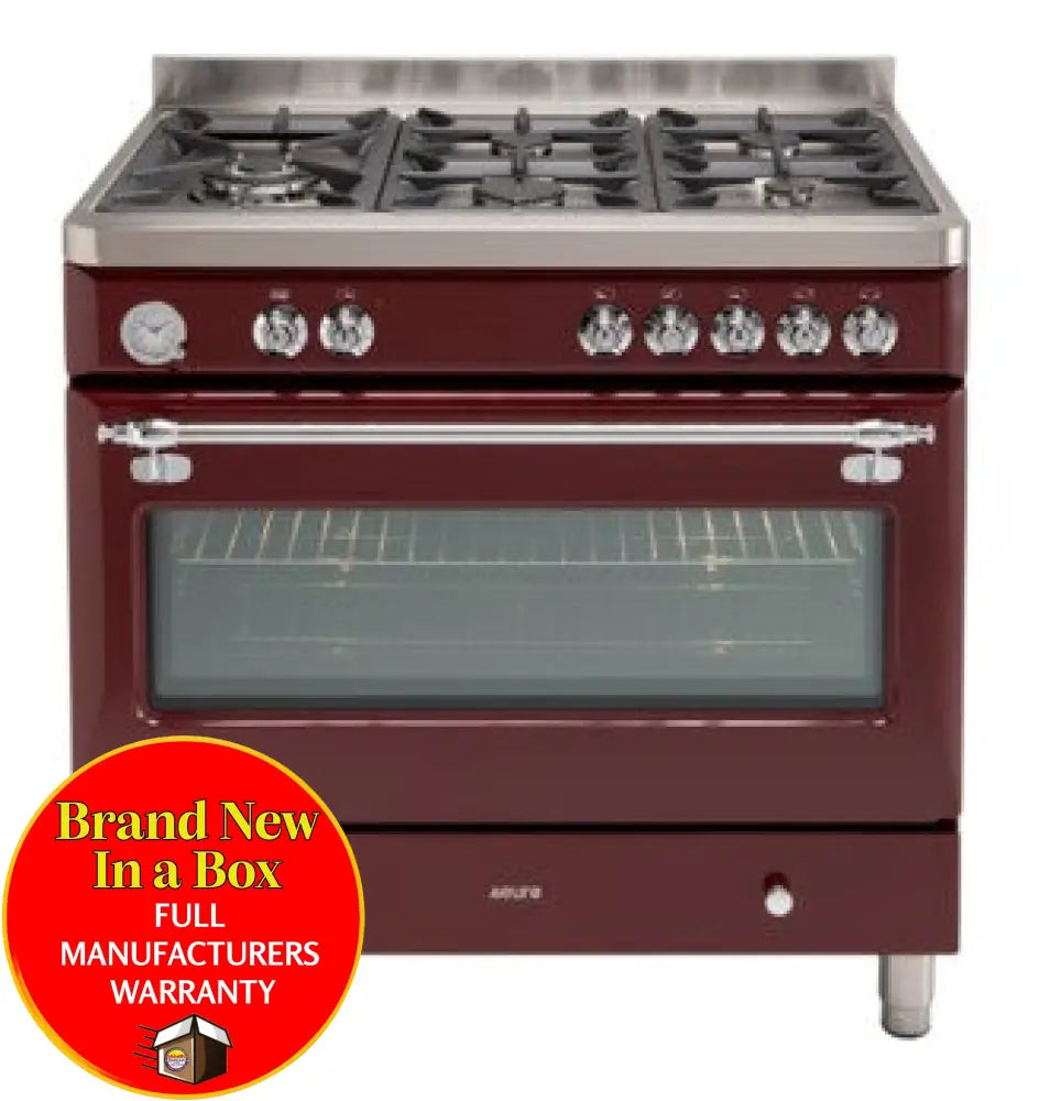 Euro Appliances ECSH900BG 90cm Royal Chiantishire Freestanding Dual Fuel Range - Gas Stove & Electric Oven for Professional Home Cooking | Perfect for Large Families & Holiday Entertaining