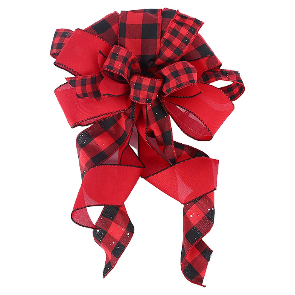 Christmas Tree Topper Bow - Elegant Holiday Decor for Home & Parties