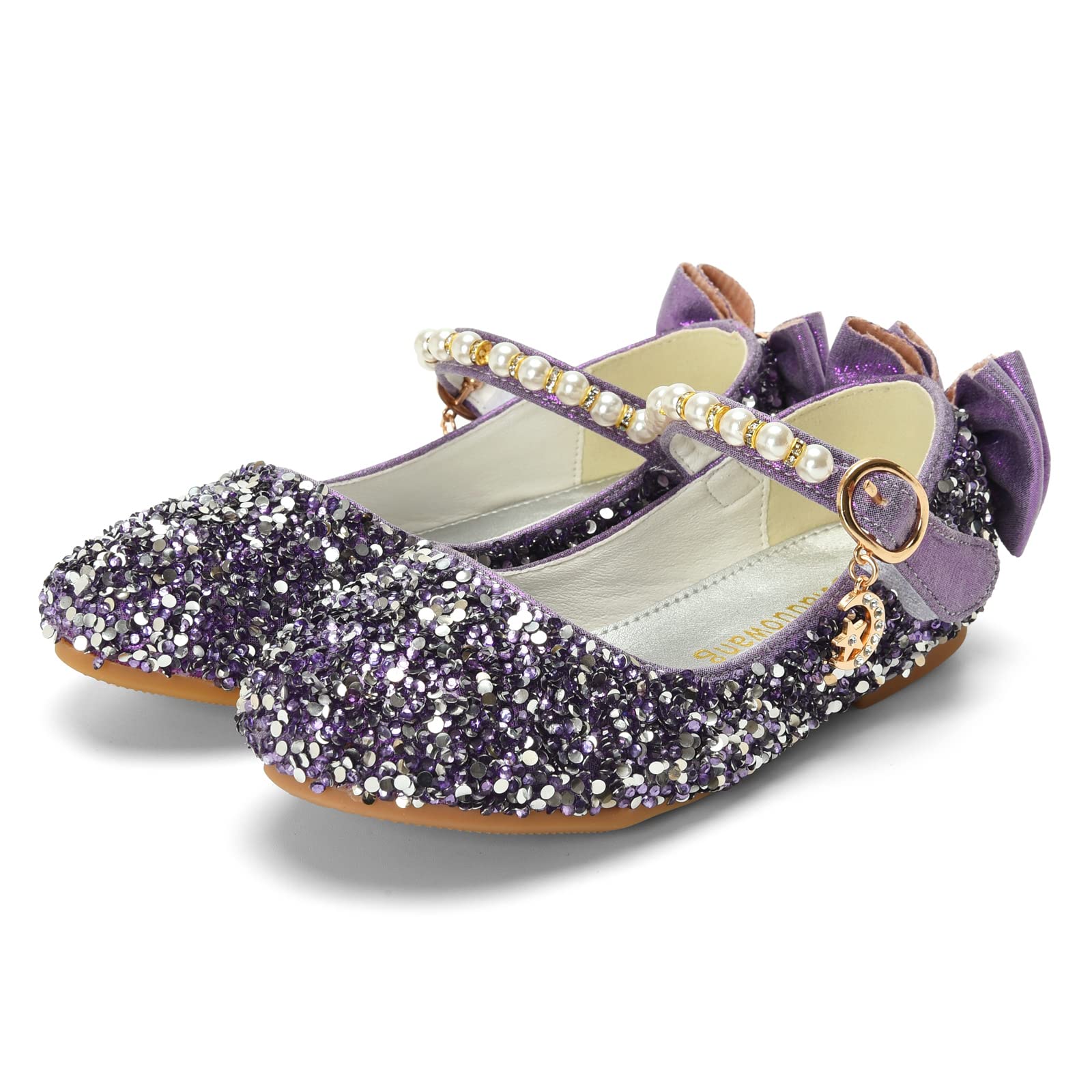 APELPES Girls Mary Jane Ballet Flats for Toddler to Big Kid - School & Party Shoes