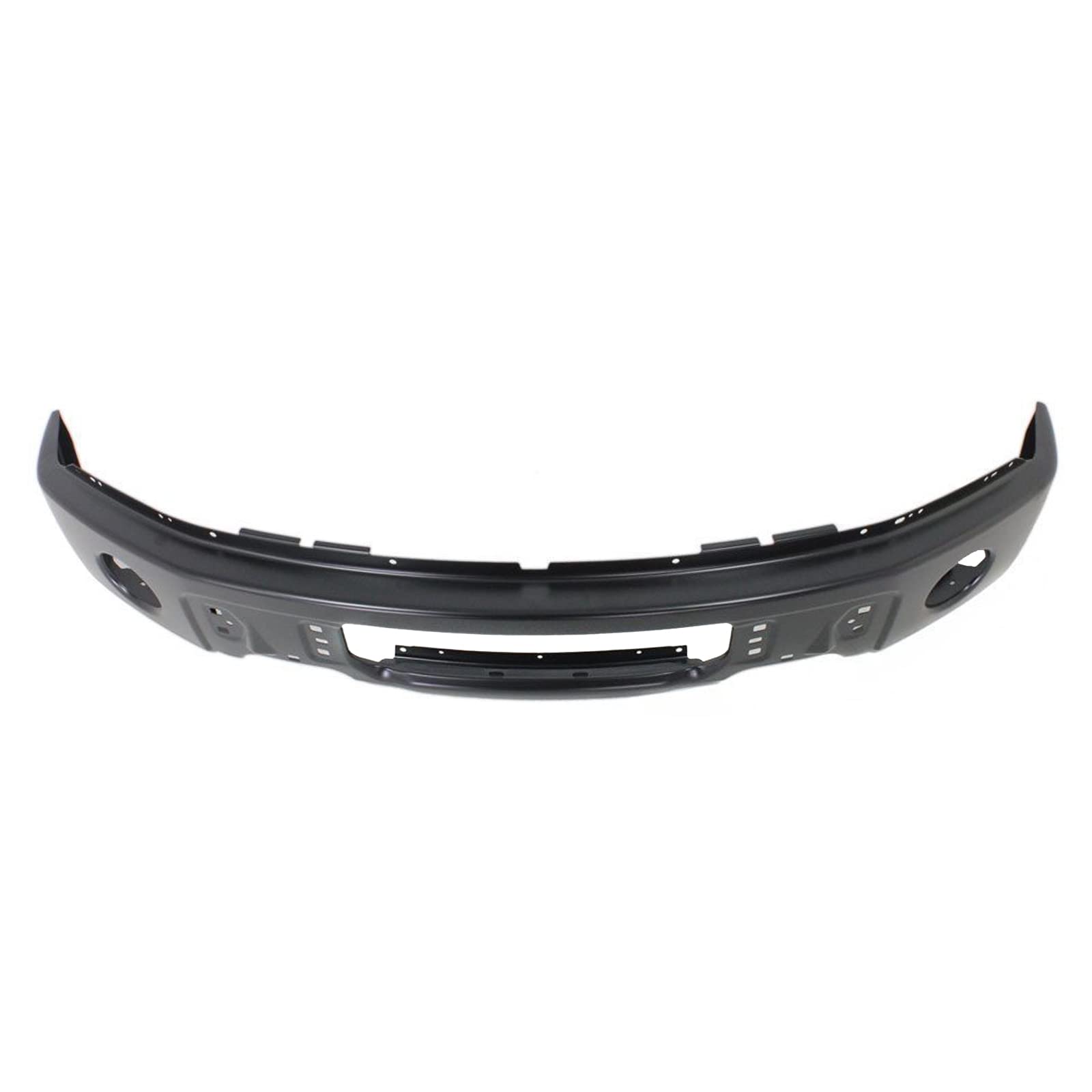 Garage-Pro Heavy Duty Black Powder Coated Steel Front Bumper for Ford F-150 2009-2014 with Fog Light Holes | Direct Replacement for OEM Part #9L3Z17757DPTM FO1002413 | Perfect for Off-Roading, Truck Upgrades & Enhanced Vehicle Protection