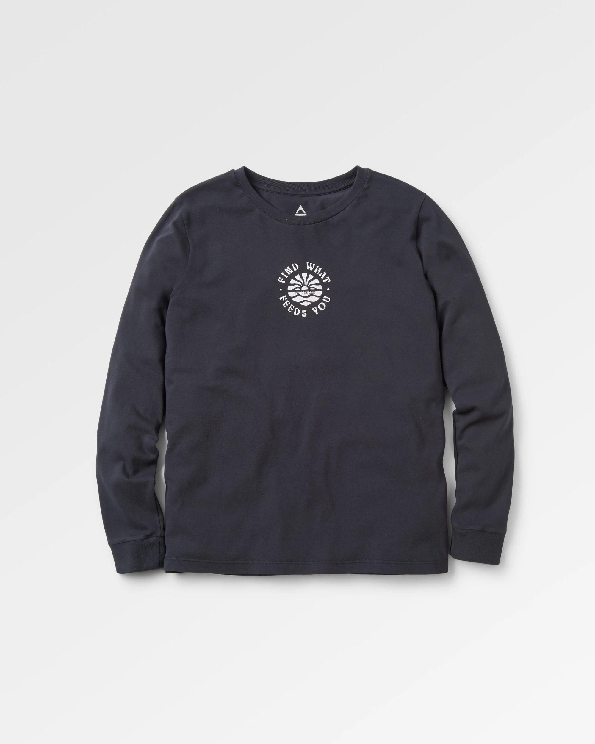 Eco-Friendly Recycled Cotton Long Sleeve T-Shirt for Men & Women | Soft Sustainable Black Tee | Perfect for Casual Wear, Outdoor Activities & Everyday Comfort