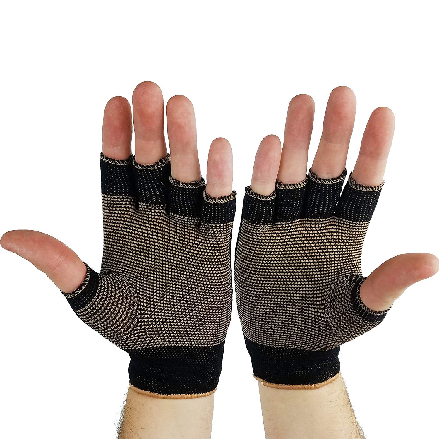 NuWellness Copper Compression Gloves for Arthritis & Carpal Tunnel Relief - Pain Relief & Improved Circulation for Typing, Gaming & Daily Activities