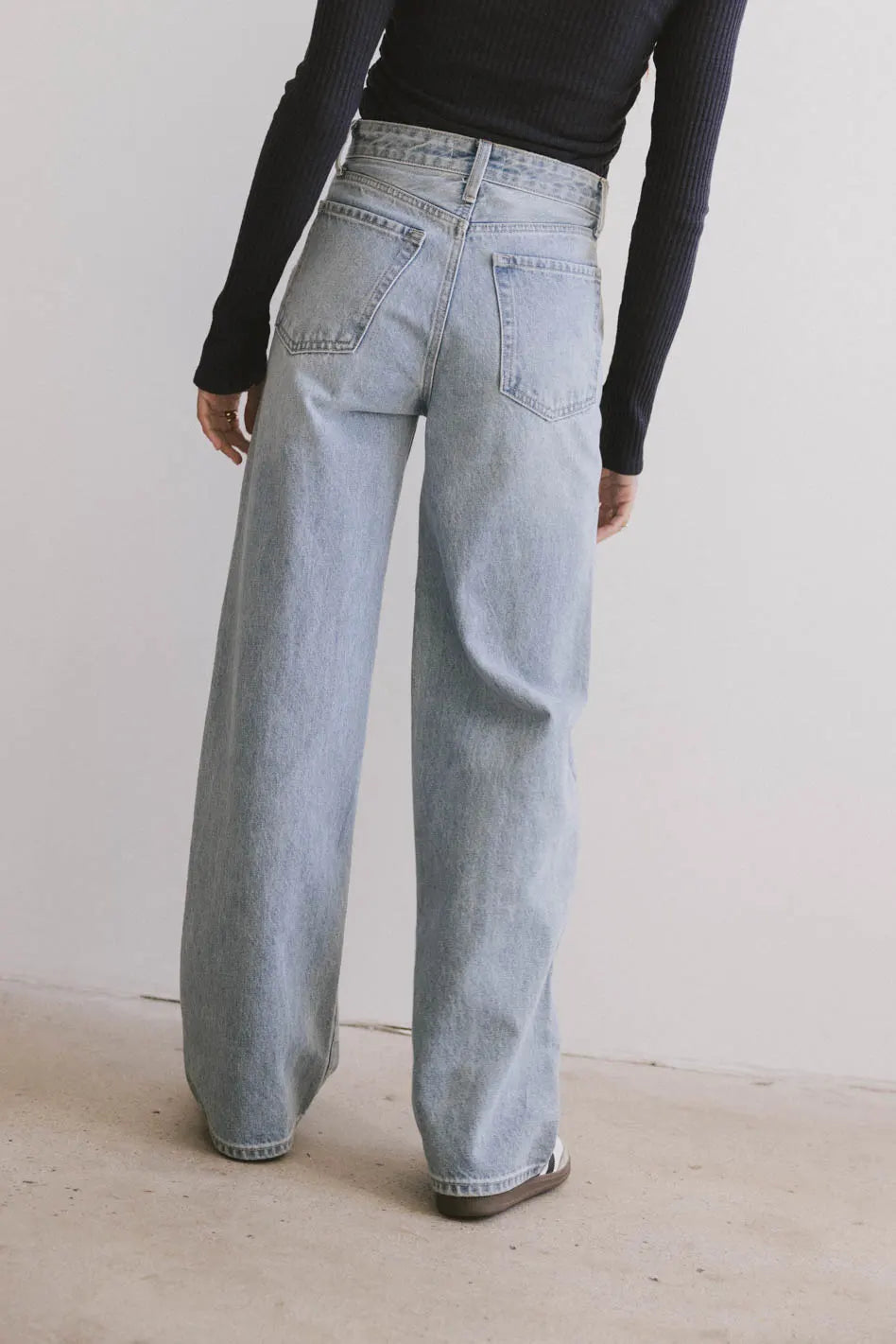 Ester Wide Leg Jeans for Women - High Waisted Stretch Denim Pants - Comfortable & Stylish Casual Wear for Everyday Outfits, Work or Weekend