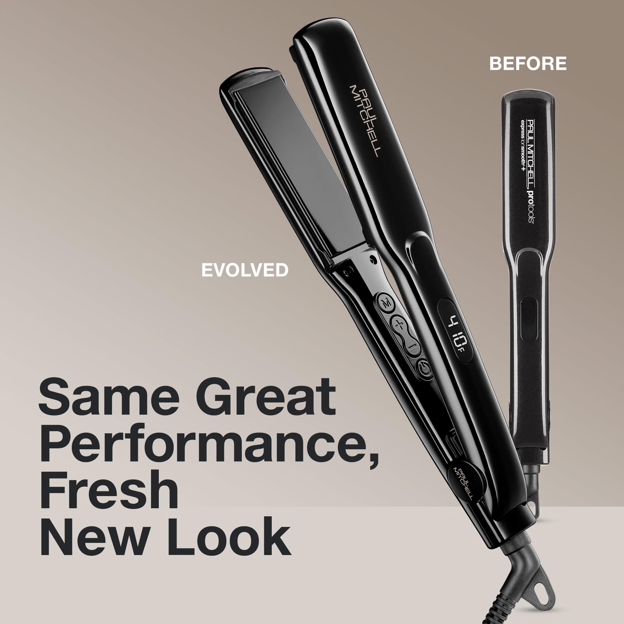 Paul Mitchell Pro Tools Express Ion Smooth + Ceramic Flat Iron - Adjustable Heat Settings for Smoothing & Straightening Hair - Perfect for Home Use, Salon Styling & Travel