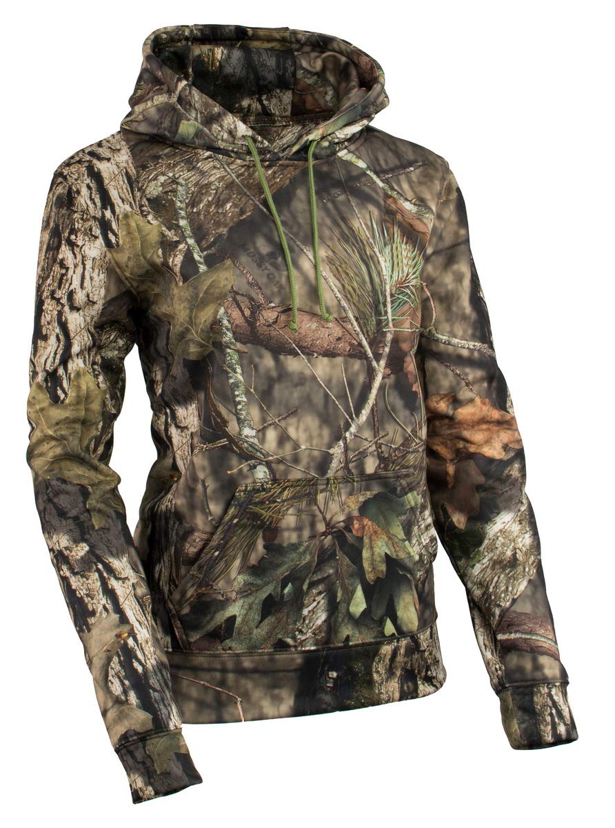 Milwaukee Performance Women's Mossy Oak Camouflage Pullover Hoodie - Warm Fleece Lined for Outdoor Hunting, Hiking & Winter Activities