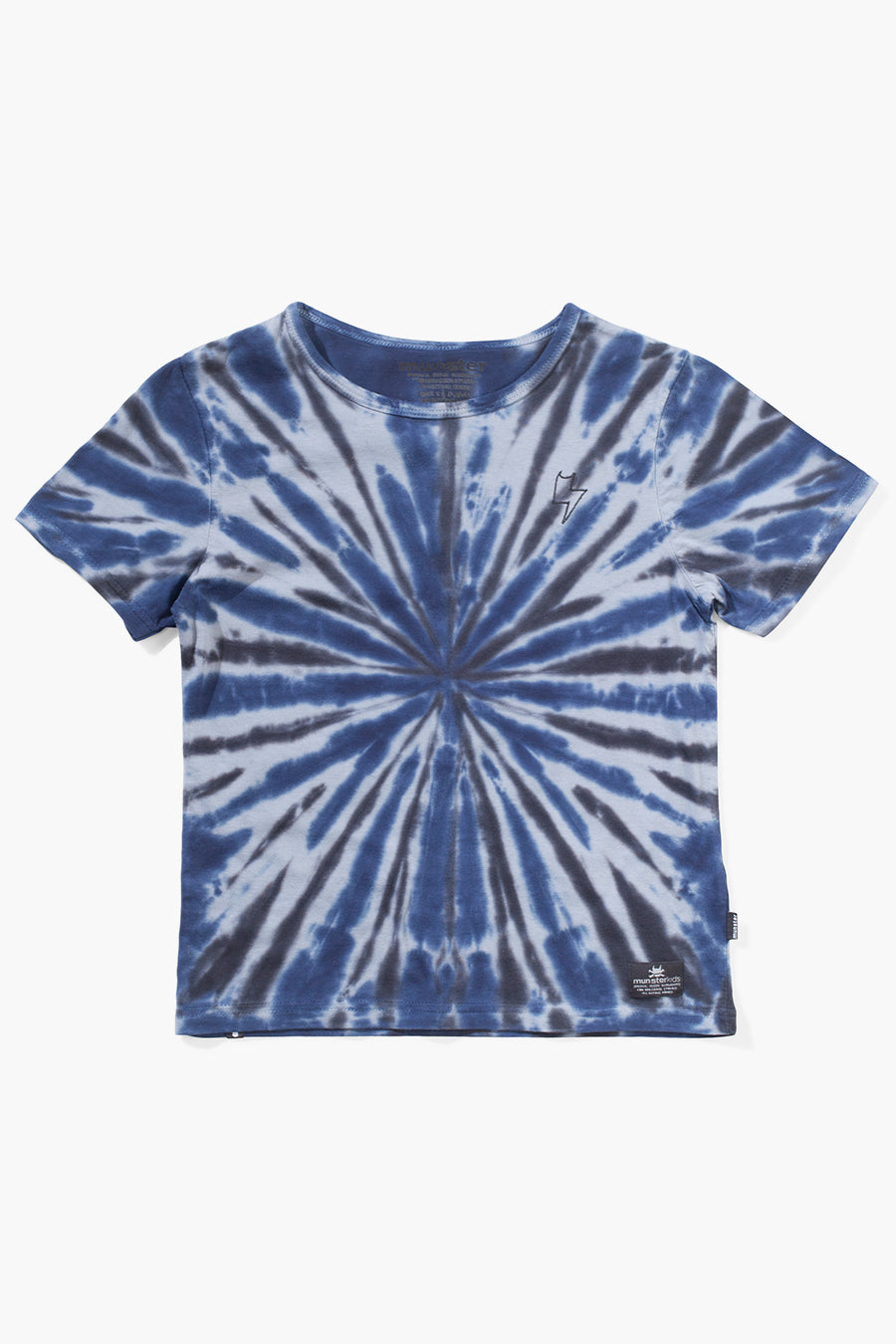 Boys T-Shirt Munster Kids Vortex Blue - Comfortable Cotton Tee for Boys, Trendy Graphic Print, Casual Wear for School & Play