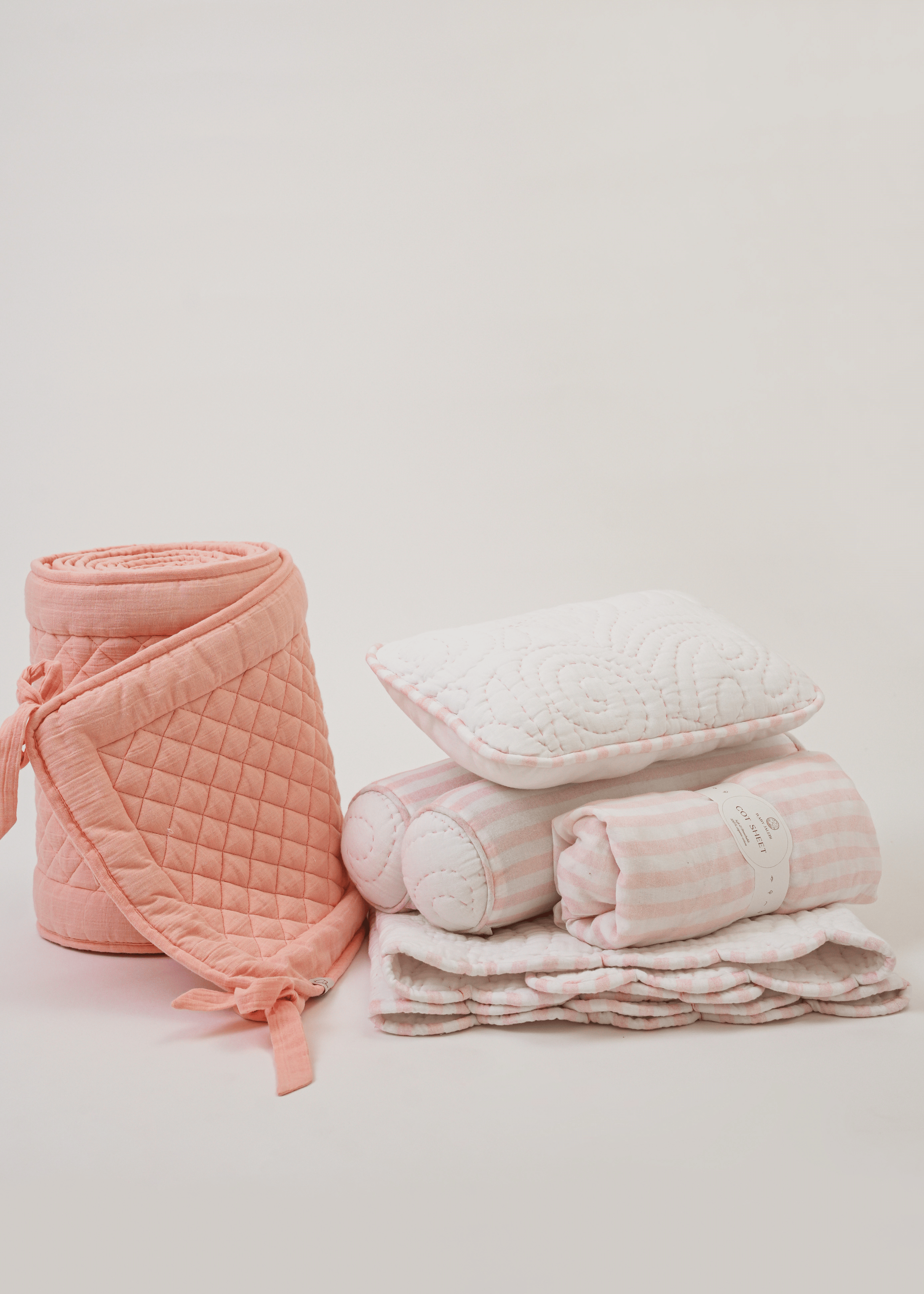 Samsara Complete Baby Cot Bedding Set with Soft Bumper - Premium Nursery Crib Set for Newborns & Toddlers - Perfect for Safe & Comfortable Sleep, Nursery Decor, and Baby Shower Gifts