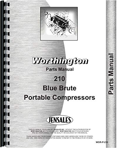 Worthington 210 Portable Air Compressor Replacement Parts Manual - DIY Repair Guide for Home Garage & Job Site Maintenance