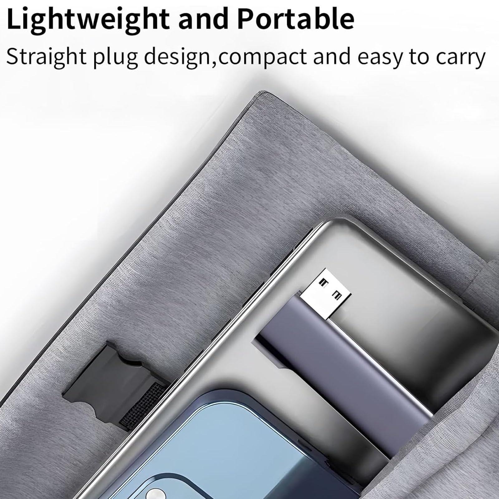 4-Port USB 3.0 Hub with OTG & USB-C - Aluminum Splitter for Laptop, Keyboard, Mouse - Plug & Play