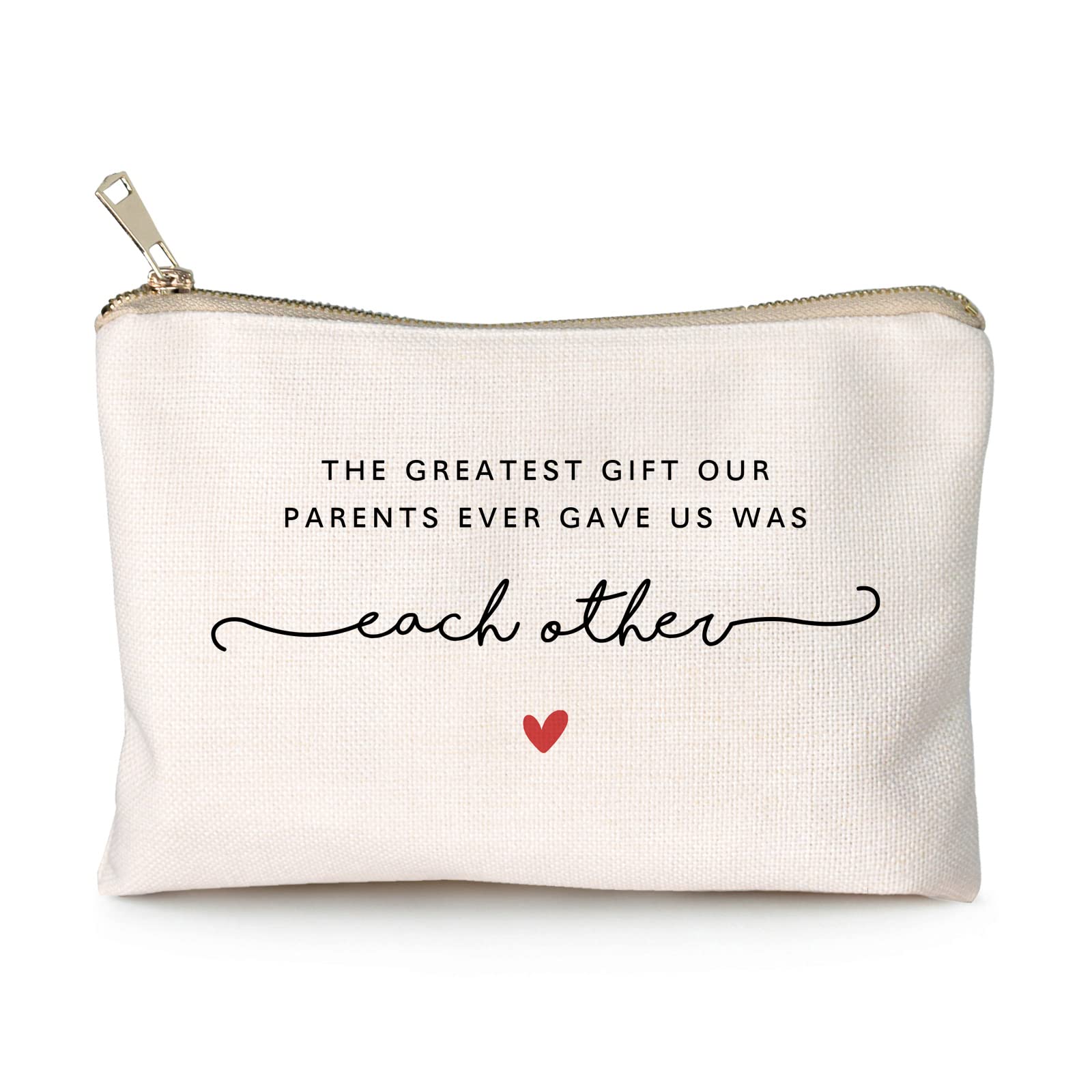 Personalized Makeup Bag Gift for Sister - Sibling Cosmetic & Toiletry Pouch - Birthday Present for Brothers & Sisters - Perfect for Travel, College Dorm, or Daily Beauty Essentials