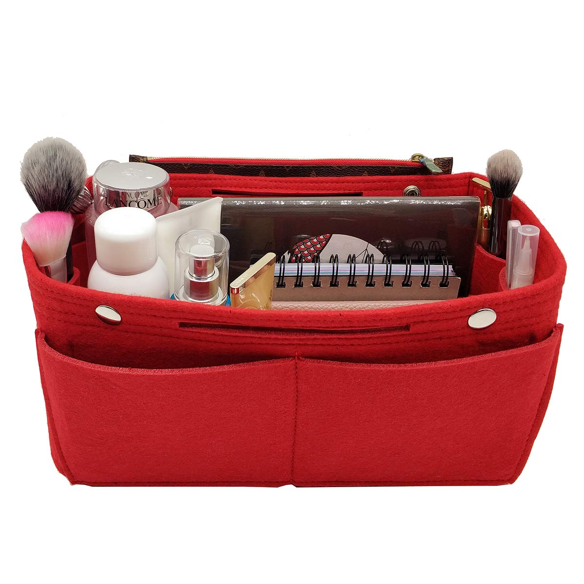 LEXSION Felt Purse Organizer Insert - Multi-Pocket Handbag Organizer with Sturdy Shaper | Perfect for Tote Bags, Designer Purses & Everyday Carry Essentials