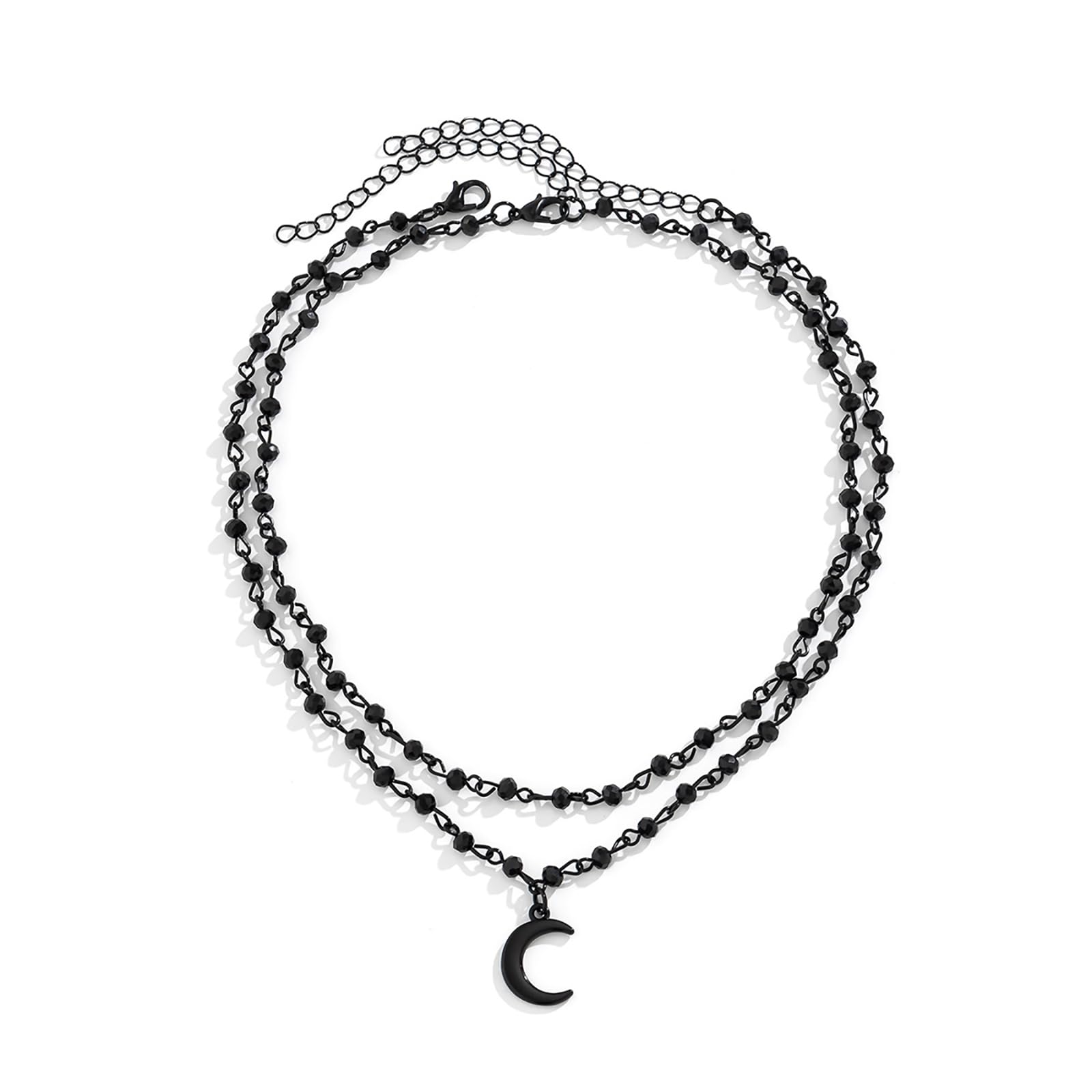 Gothic Black Star Cross Moon Choker Necklace for Women - Vintage Punk Style Tassel Necklace, Dark Festival Jewelry - Perfect for Halloween, Cosplay, and Gothic Fashion Accessories