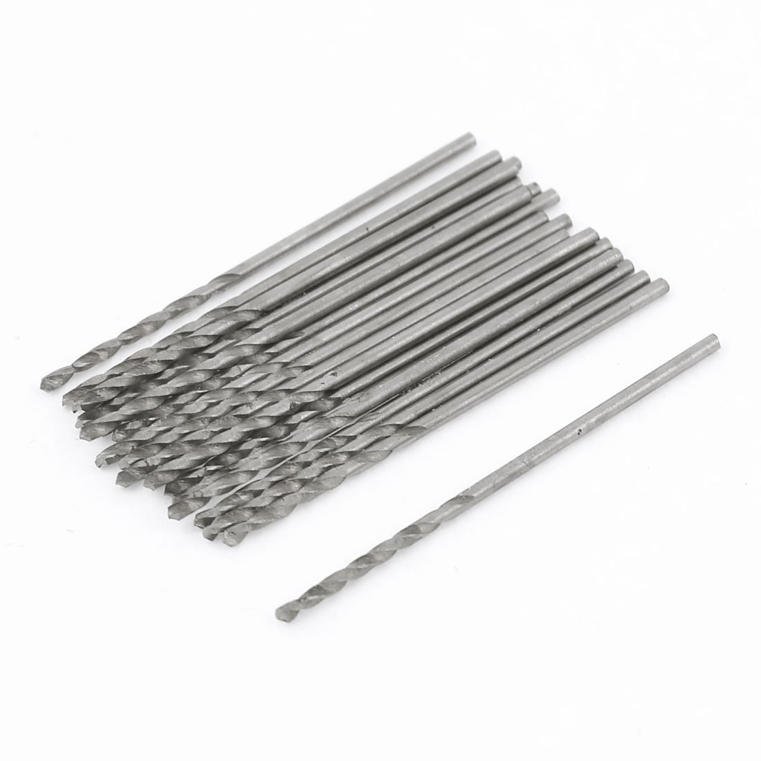 Utoolmart 20Pcs High Speed Steel Straight Shank Twist Drill Bit Set - 1.1mm Diameter Spiral Drill Bits for Metal, Wood & Plastic - Perfect for DIY Projects, Home Repair & Professional Use